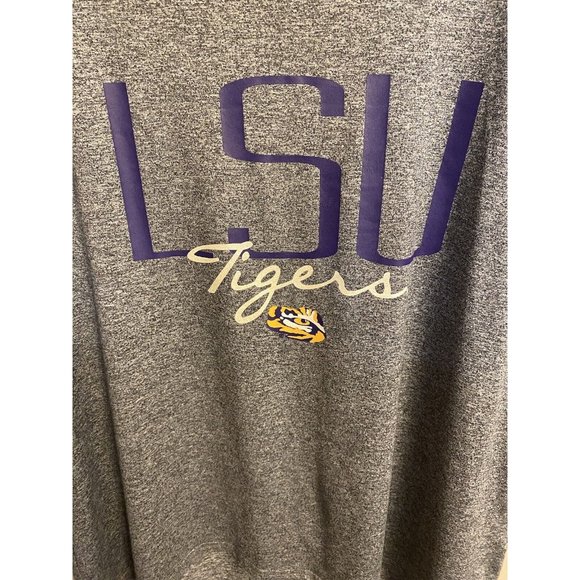 Rivalry Threads 91 LSU Tigers Top Size L  Ladies 2 Strap Back Detail Gray Shirt - Picture 6 of 10